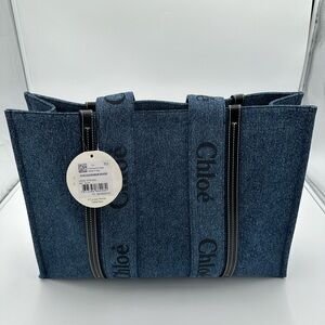 Chloe Denim Large Tote Bag
